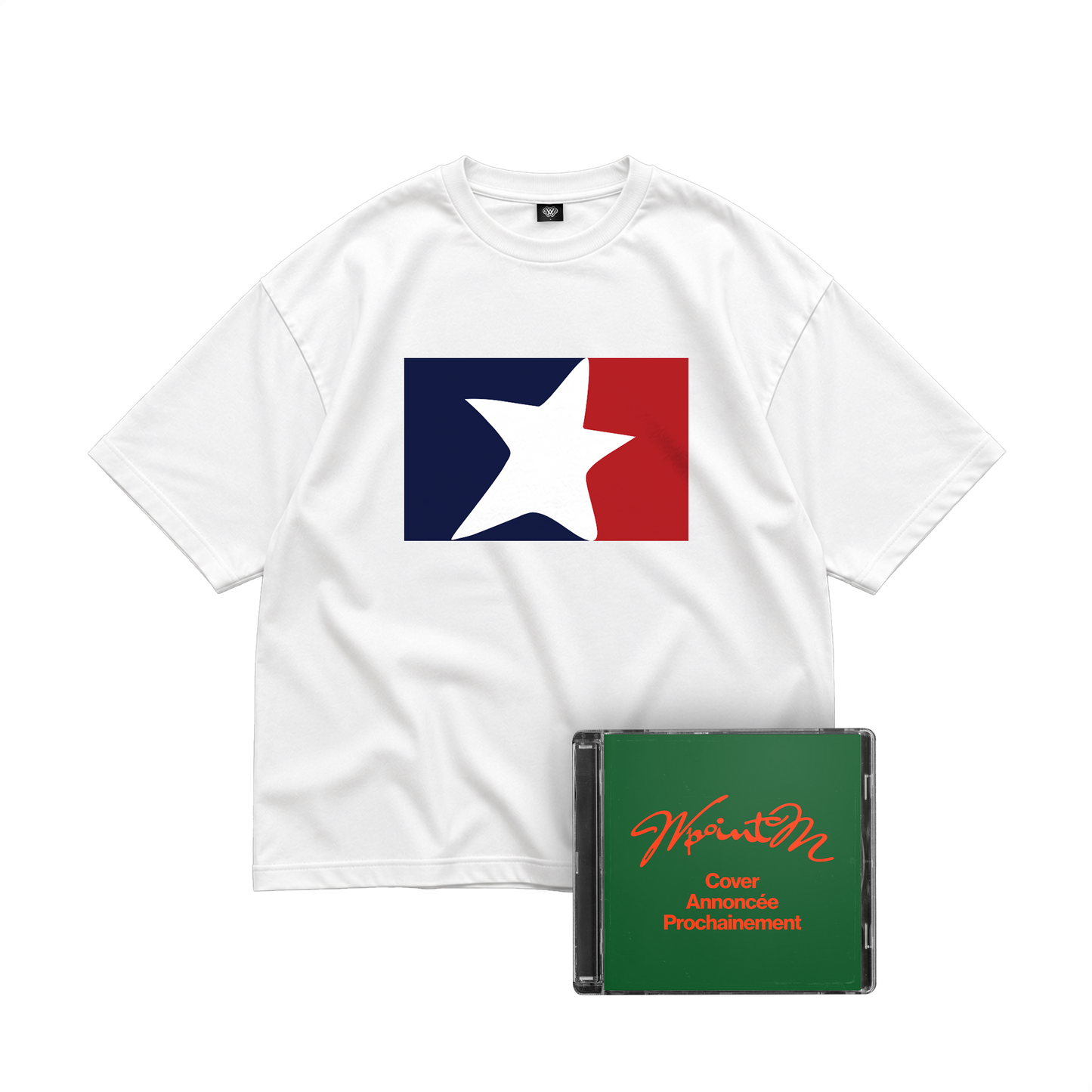 CD + Tee blanc drapeau