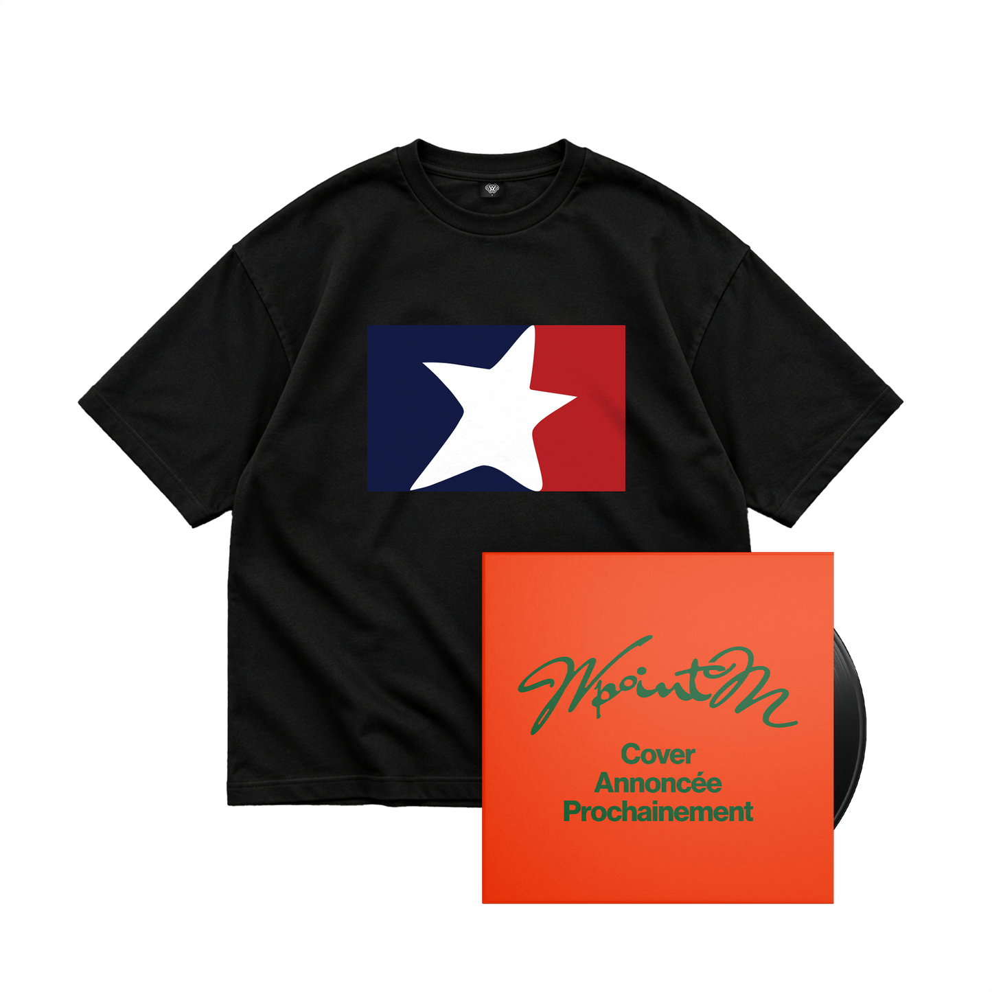 Vinyle + Tee noir drapeau