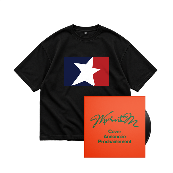 Vinyle + Tee noir drapeau